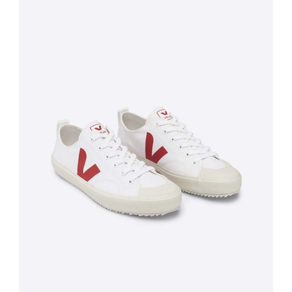 Veja NOVA CANVAS PIERRE Sko Herre White/Red | NO 214UZG